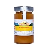 Roher Honig von ImkerPur, ungefiltert, nicht geschleudert oder erhitzt, enthält Blütenpollen, Bienenwachs, Propolis, Bienenbrot und Gelee Royal (400 g Roher Engelwurzhonig)